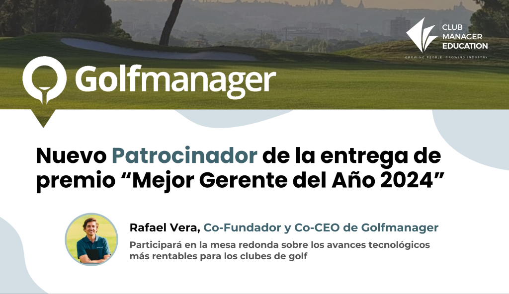 Golfmanager se convierte en patrocinador de la Gala de Entrega de Premios ‘Gerente del Año 2024’