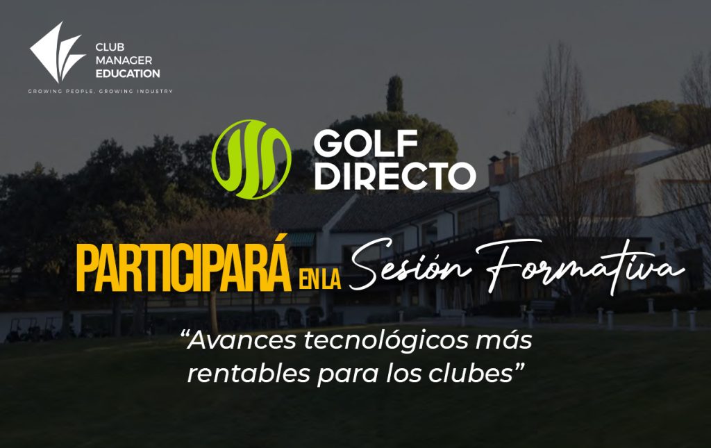 Golf Directo participará en la sesión formativa de 